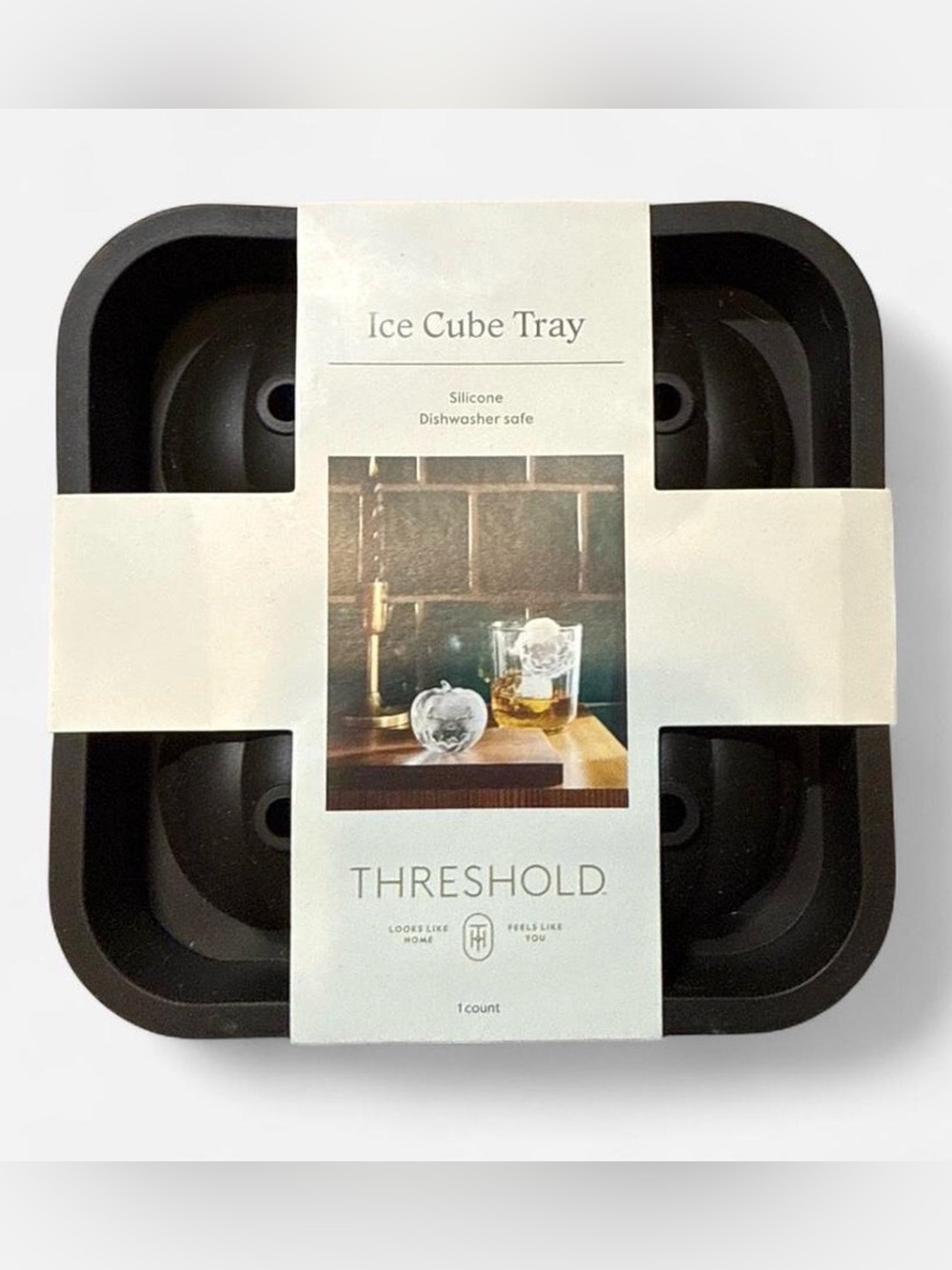Threshold Pumpkin Black Silicone Ice mold